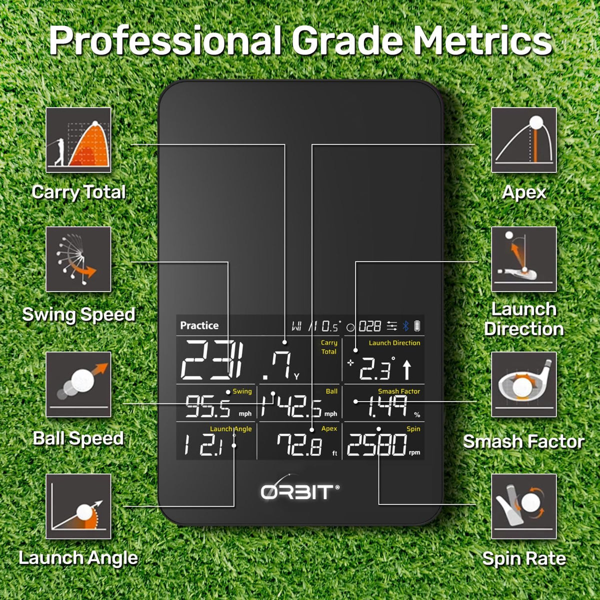 OPTISHOT Orbit Golf Simulator and Launch Monitor Golf Simulators for Home with Orion Software - Golf Launch Monitor - 20 Courses and 3 Practice Ranges Included