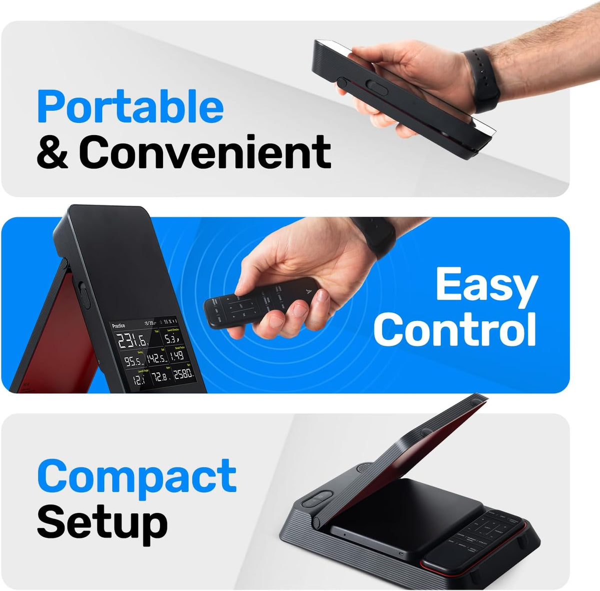 OPTISHOT Orbit Golf Simulator and Launch Monitor Golf Simulators for Home with Orion Software - Golf Launch Monitor - 20 Courses and 3 Practice Ranges Included