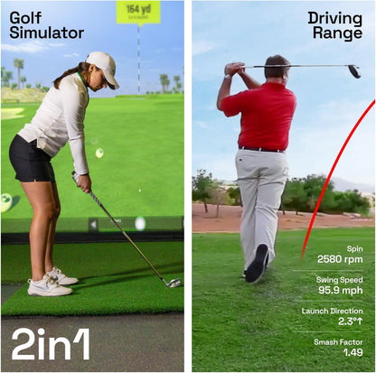 OPTISHOT Orbit Golf Simulator and Launch Monitor Golf Simulators for Home with Orion Software - Golf Launch Monitor - 20 Courses and 3 Practice Ranges Included