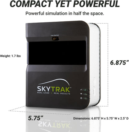 Golf Launch Monitor | Photometric Technology for Ball Speed, Carry & Total Distance, Spin Rates, Launch & Shot Shape Data | Golf Simulator & Practice